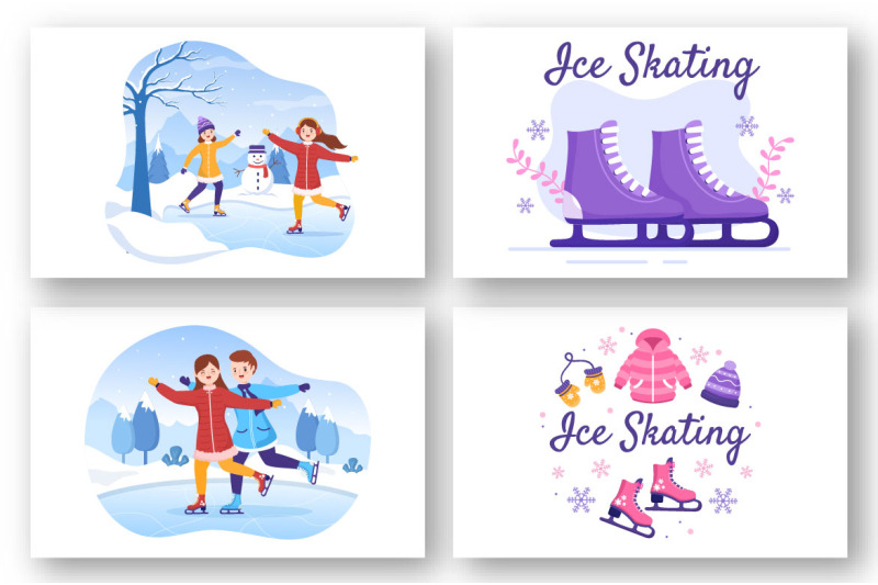 12-ice-skating-design-illustration