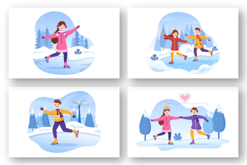 12-ice-skating-design-illustration