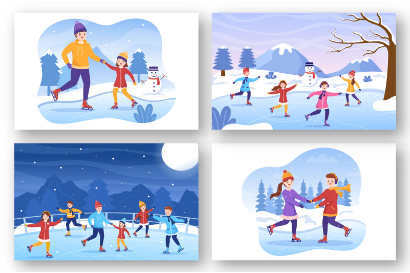 12-ice-skating-design-illustration