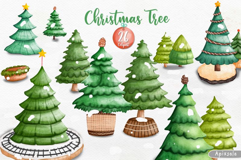 christmas-tree-clipart-christmas-watercolor-clipart