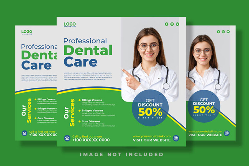 dental-clinic-social-media-post-template