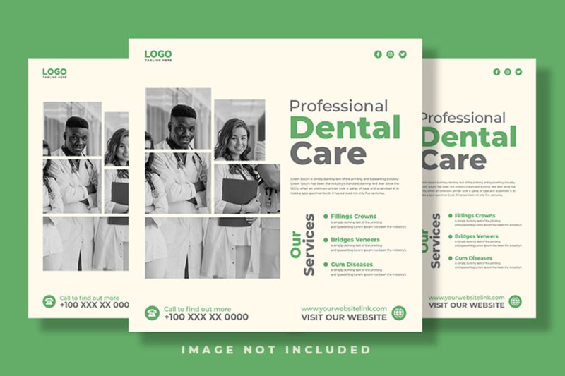 dental-clinic-social-media-post-banner-template