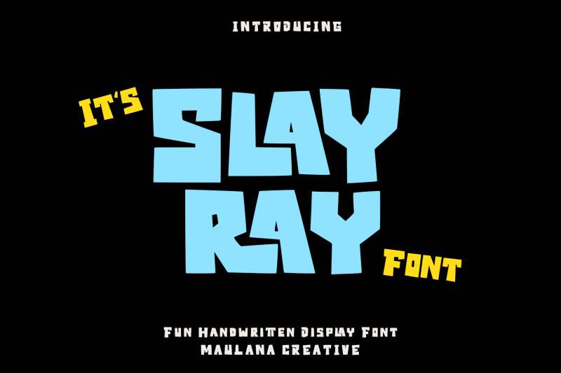 slayray-bouncy-display-font