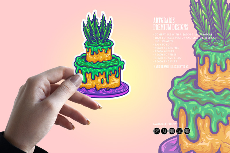 delicious-cannabis-birthday-cake-colorful-illustrations