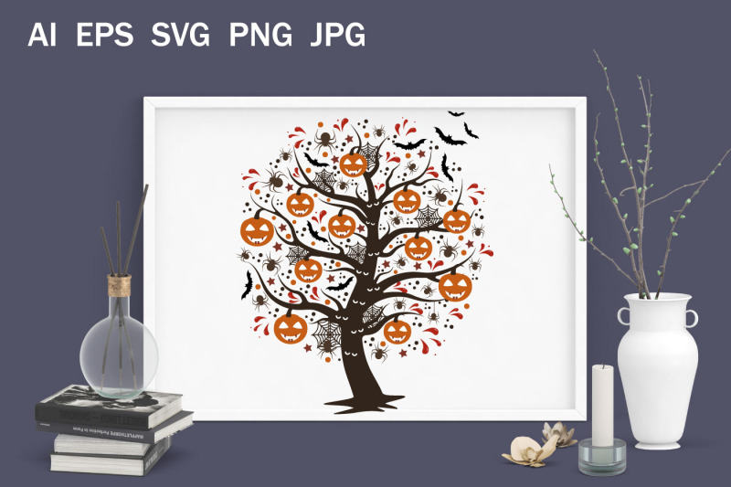 tree-with-pumpkins-for-halloween-svg-clipart-for-printing