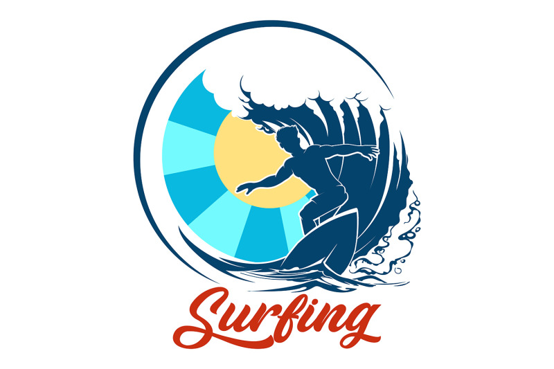 surfing-emblem-with-surfer-riding-on-the-wave