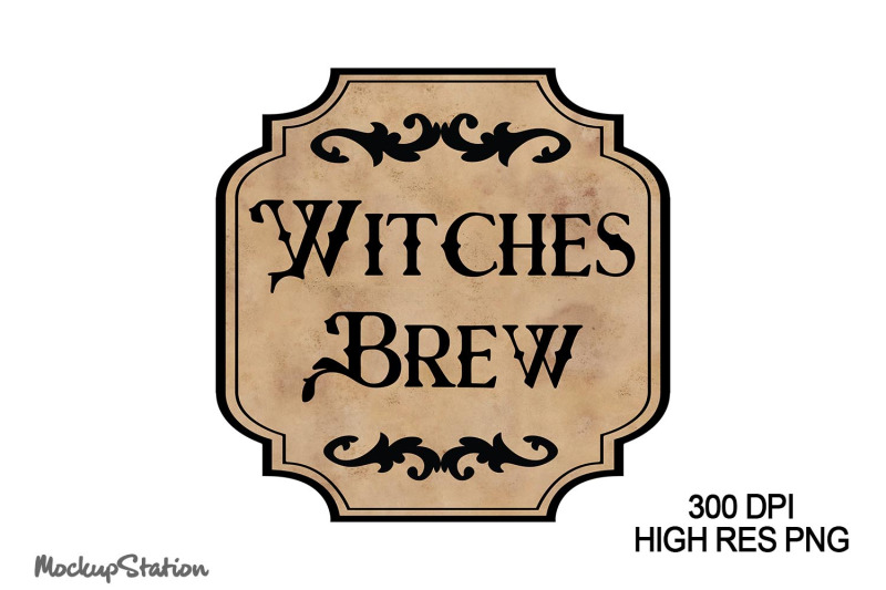 witches-brew-label-sublimation-design-png-halloween-mug-label-design