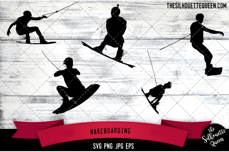 wakeboarding-silhouette-vector