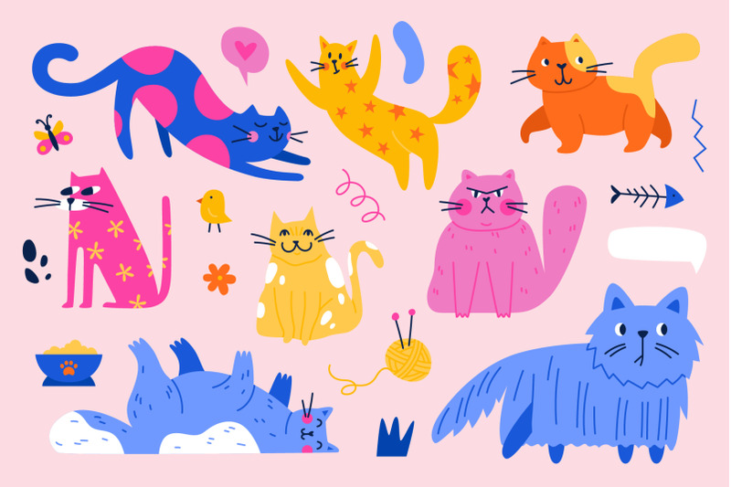 cats-clipart-patterns