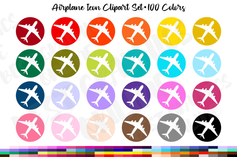 100-airplane-planner-sticker-icon-png-digital-planner-clipart