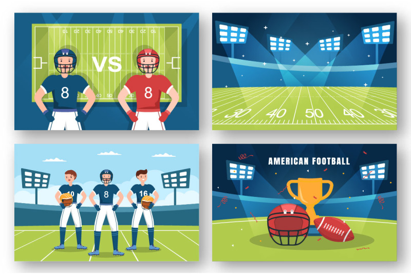 13-american-football-sports-player-illustration