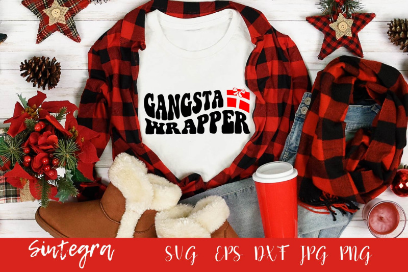 gangsta-wrapper-svg-christmas-shirt-svg