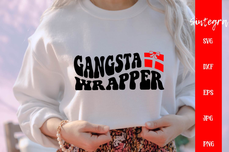 gangsta-wrapper-svg-christmas-shirt-svg