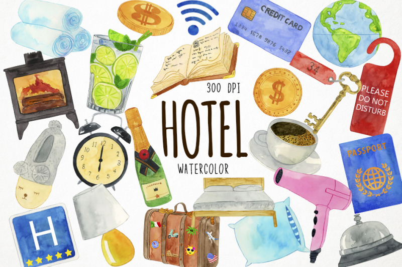 watercolor-hotel-clipart-hostel-clipart-motel-clipart-vacation