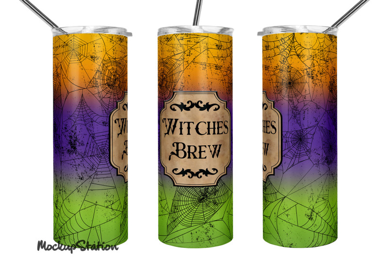 witches-brew-tumbler-sublimation-design-halloween-spider-web-tumbler