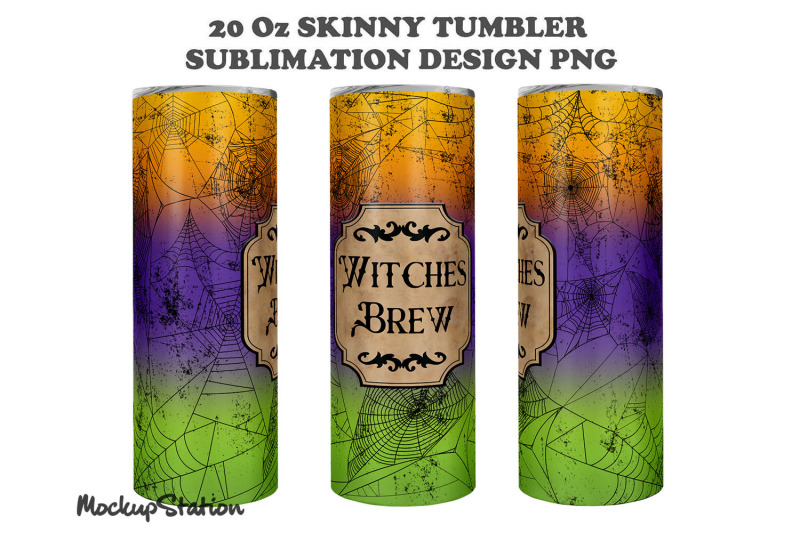 witches-brew-tumbler-sublimation-design-halloween-spider-web-tumbler