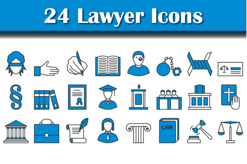 lawyer-icon-set