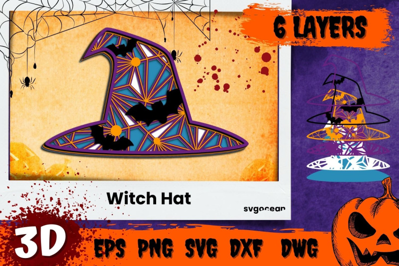 witch-hat-3d-svg