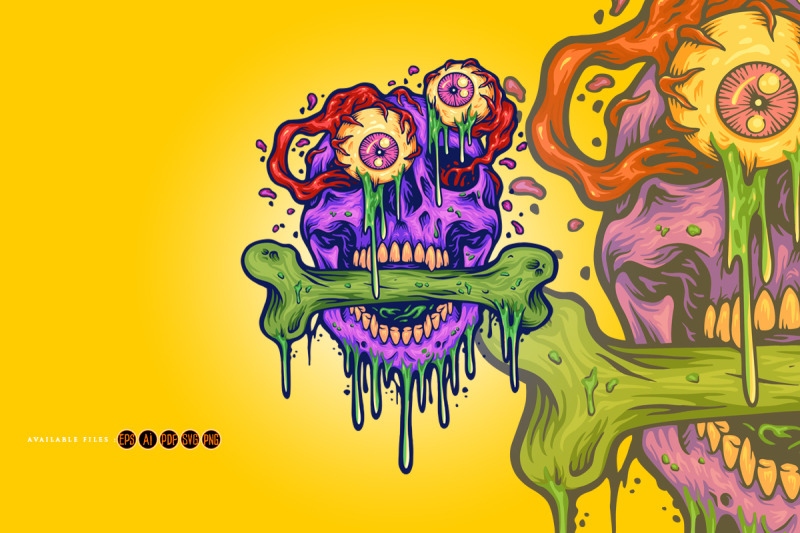 scary-zombie-eyeball-skull-head-illustrations