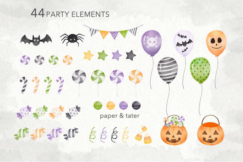 watercolor-trick-or-treat-halloween-costume-kids-clipart-png