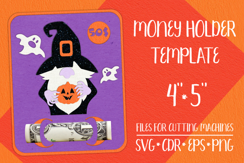 gnome-halloween-card-money-holder-template