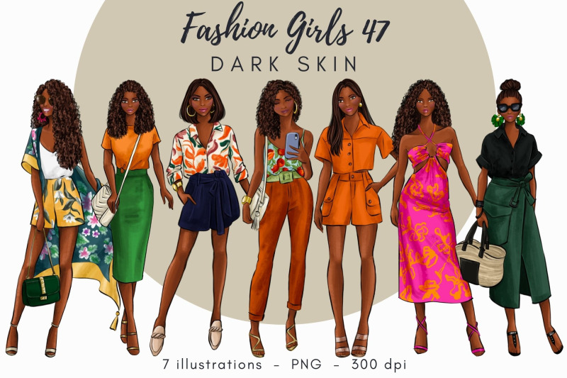 fashion-girls-47-dark-skin-watercolor-fashion-clipart