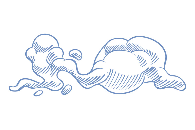 blue-cloud-drawing-hand-drawn-smoke-shape