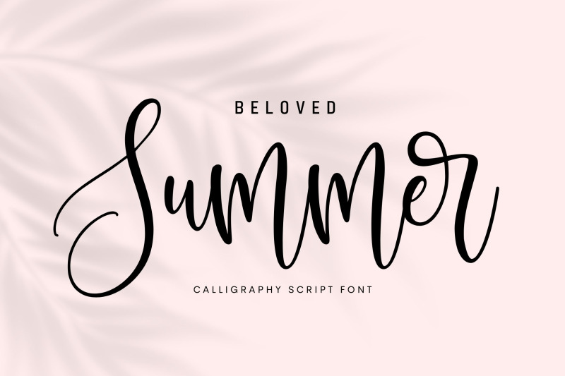 beloved-summer-font
