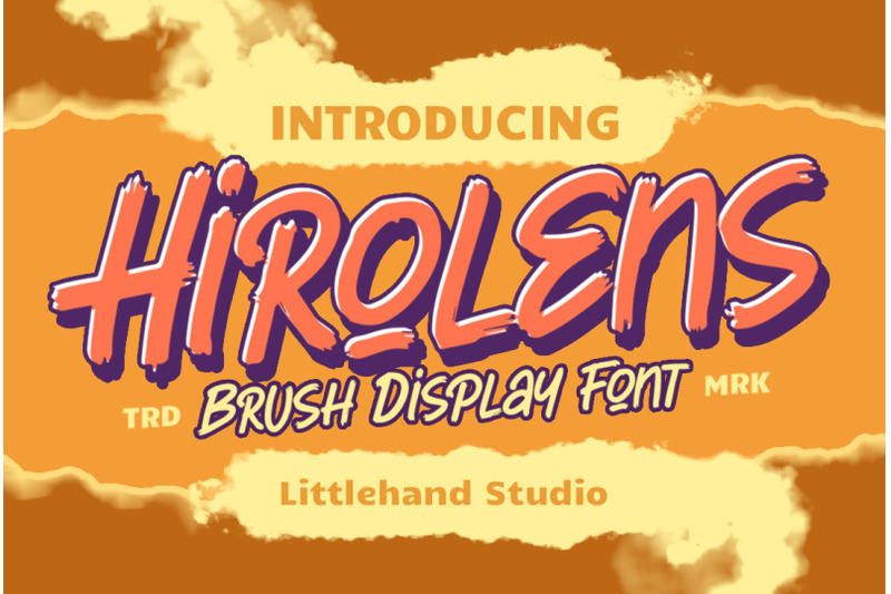 hirolens-brush-display-font