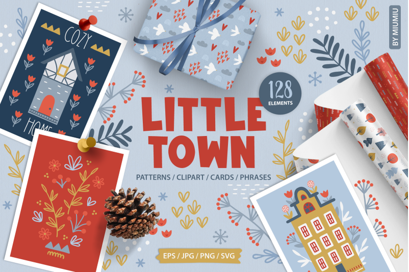 little-town-kit-128-elements