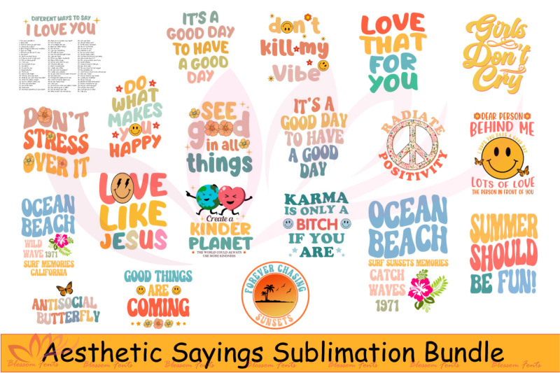 aesthetic-sayings-sublimation-bundle