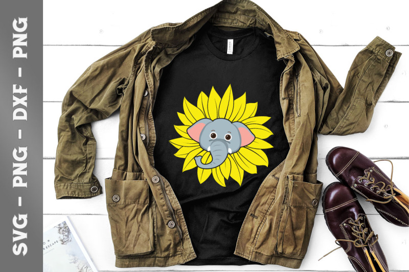 sunflower-elephant-cute-elephants-lovers