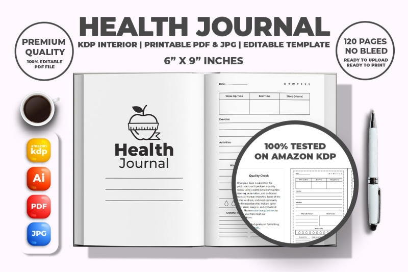 health-journal-kdp-interior