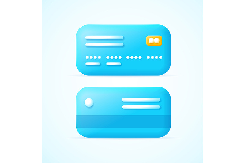 credit-cards-set-plasticine-cartoon-style