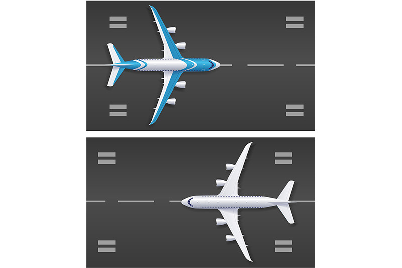 3d-airplane-fly-on-runway-landing-vector