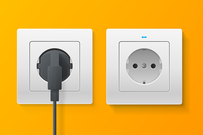 3d-socket-and-plugs-inserted-in-electrical-outlet-set-vector