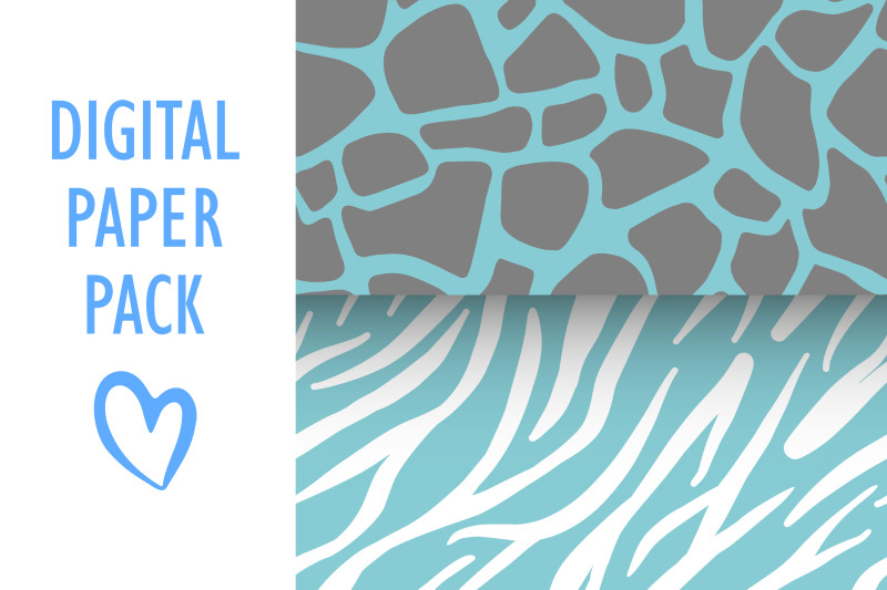 blue-safari-seamless-patterns-animal-skin-digital-papers-pack