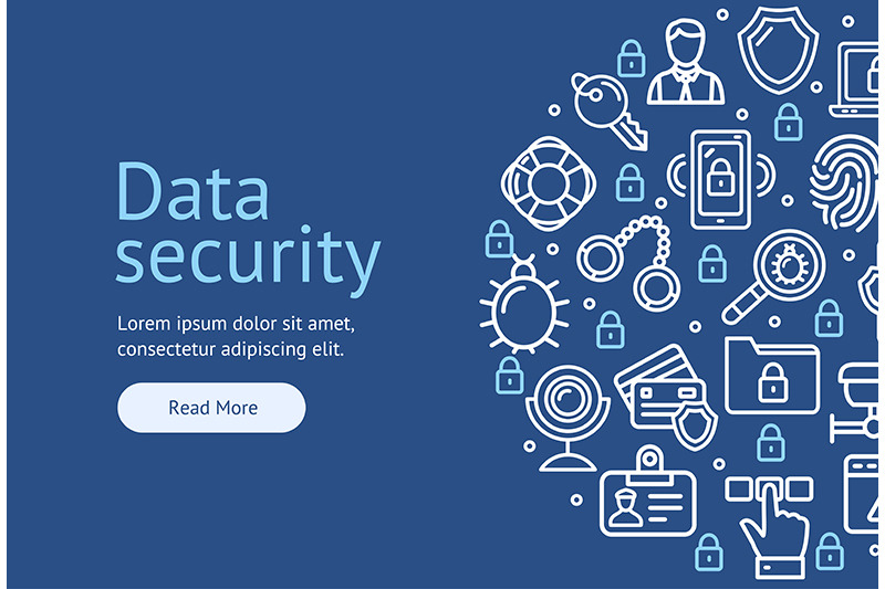 data-security-concept-ad-flyer-banner-poster-card-vector