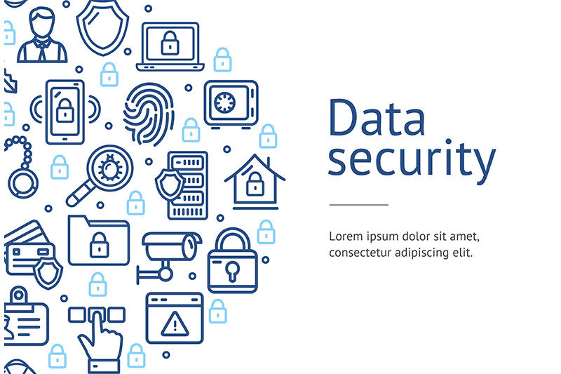 data-security-concept-ad-flyer-banner-poster-card-vector