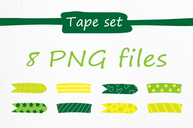 washi-tape-png-clipart-green-washi-tape-set