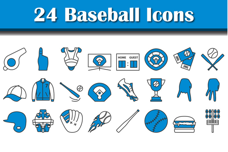 baseball-icon-set