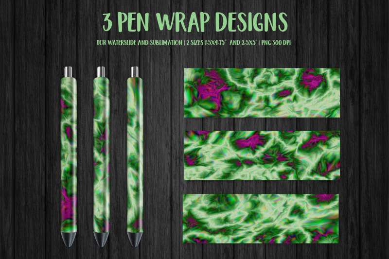 green-abstract-pen-wrap-sublimation-or-waterslide