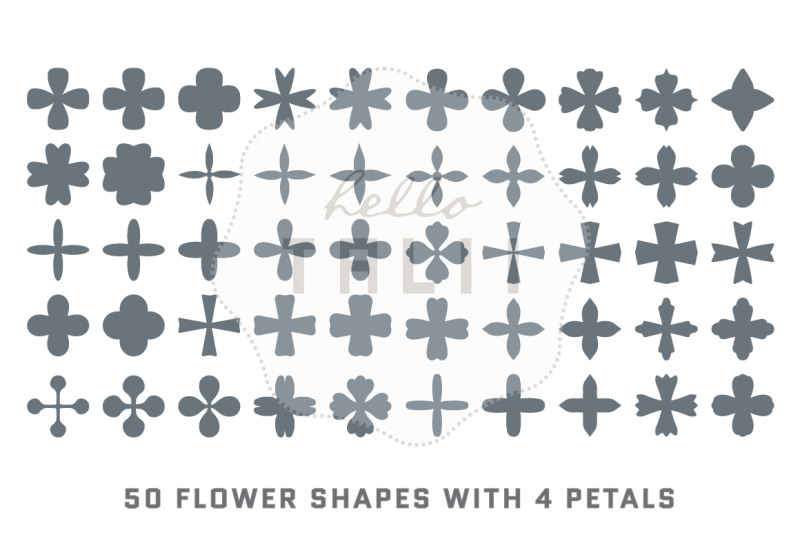 4-petal-flowers-svg-cut-files