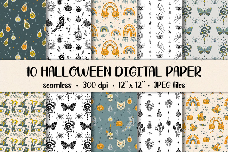 halloween-digital-paper-halloween-seamless-patterns