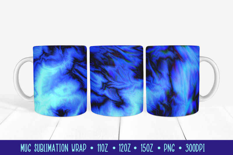 ocean-blue-mug-sublimation-wrap-marble-texture-mug-design