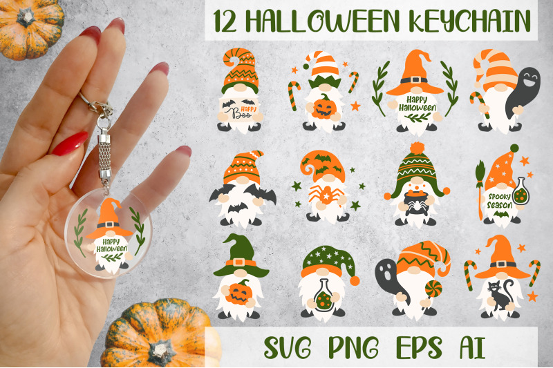 halloween-keychain-bundle-svg-halloween-gnomes-svg