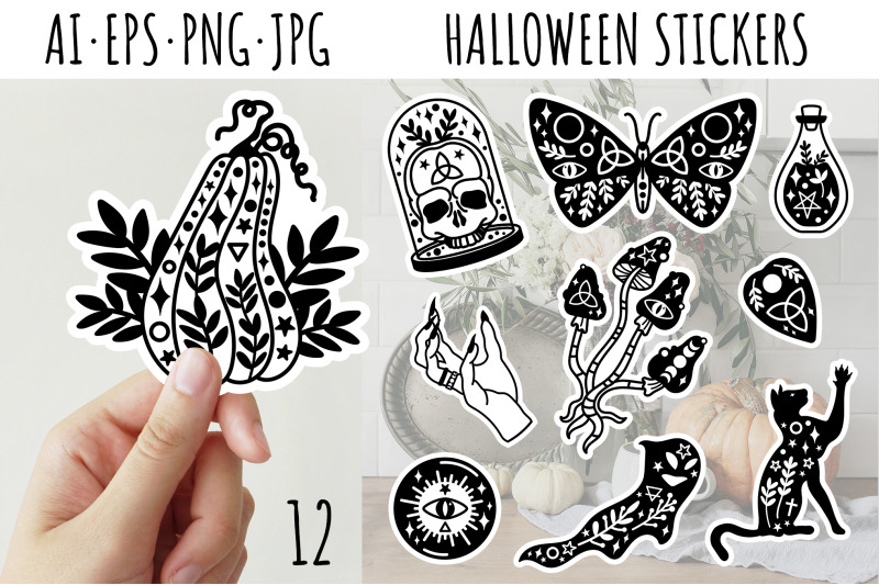 black-and-white-halloween-stickers-printable-png-stickers