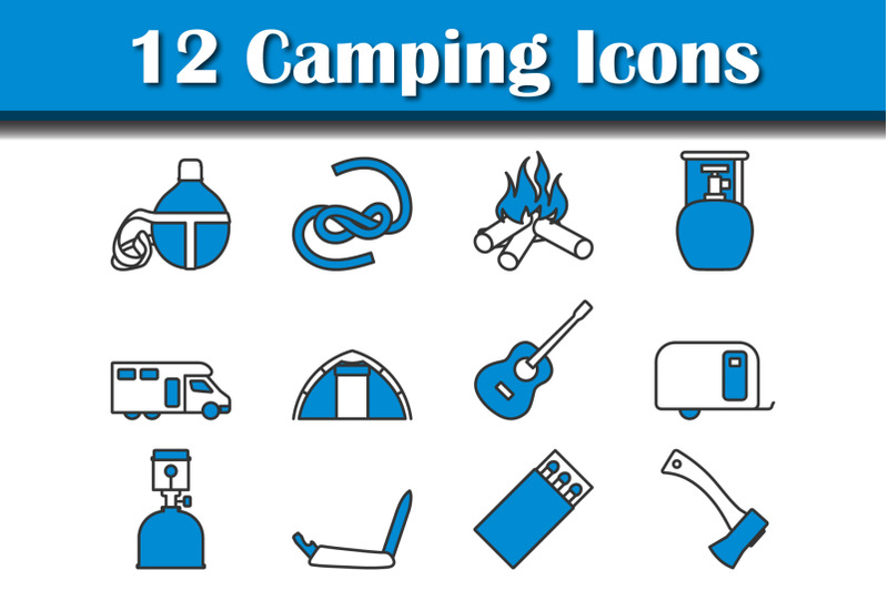 camping-icon-set