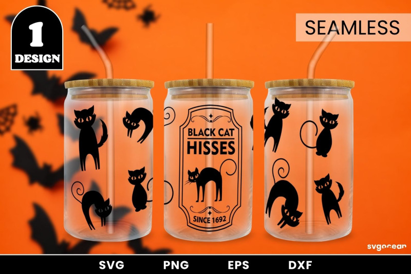 black-cat-can-glass-svg