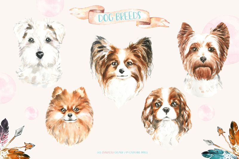 dog-character-creator-2-dog-breeds-watercolor-illustrations-clipart